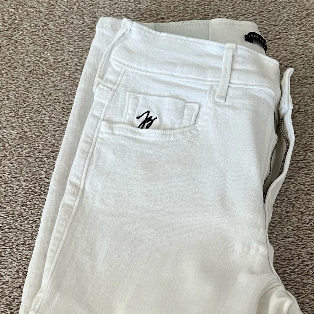 True Religion Mid-Rise White Skinny Jeans - Picture 9 of 16